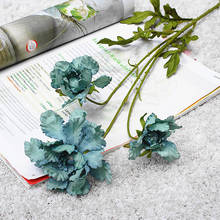 Flores artificiales de crisantemo de alta gama para decoración del hogar, suministros de boda, accesorios, 3 cabezas, ACC12 2024 - compra barato