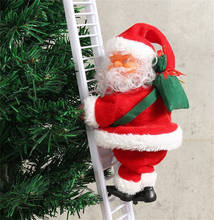 Escada elétrica para natal, decoração de natal, santa fé, suspensa, ornamento de natal, brinquedos para ano novo, presentes para crianças, festa 2024 - compre barato