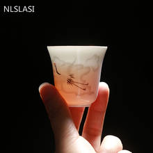 WSHYUFEI 4 шт./лот, китайский керамический чайный набор ручной работы, ручная роспись, креативная чайная чашка для дома, персональная чашка 2024 - купить недорого