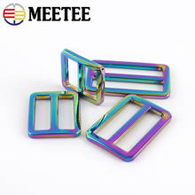 5/10pcs 19/25/38/50mm Colorful Metal Tri-Glide Adjust Buckle Bag Webbing Slider Strap Buckles DIY Belt Ring Clasp Accessory 2024 - buy cheap
