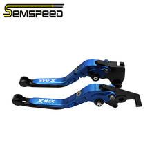SEMSPEED-palancas de embrague de freno extensibles para motocicleta, CNC, con logotipo XMAX, para Yamaha XMAX X-MAX, 300, 2015-2019, 2020 2024 - compra barato