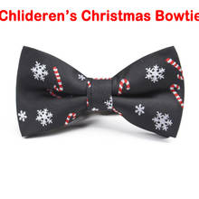 New Christmas Kids Bow Tie Snowflake Christmas Tree Pattern Bow Tie For Children Kids Gifts Red Blue Bowtie Size 9cm*4.5cm 2024 - buy cheap
