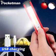 LED COB Work Light USB Rechargeable White Red Flashlight Magnetic Torch Flexible Inspection Hand Lamp Outdoor Spotlight Repair 2024 - buy cheap