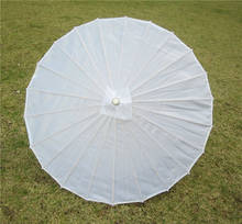 Paraguas de tela de colores chinos, sombrillas blancas y rosas, parasol de color de baile tradicional chino, accesorios de seda japonesa 2024 - compra barato