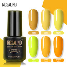 Гель-лак ROSALIND для ногтей, Полупостоянный Гель-лак желтого цвета для топового и базового покрытия, гибридные лаки для дизайна ногтей 2024 - купить недорого