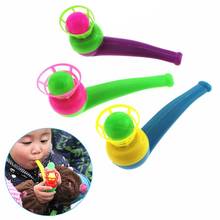 Kids Children Blowing Ball Toy Funny Colorful Kids Sport Blowing Toy Fillers Pipe Ball Game Birthday Gifts Sport Toy 2024 - buy cheap