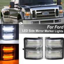 Luz de intermitente LED para espejo lateral de coche, marcador de luz indicadora de retrovisor para Ford F250, F350, F450, F550, 2008-2016 2024 - compra barato