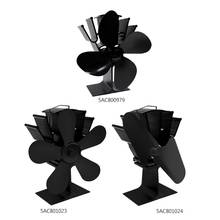 Powered Stove Fan 4 Blade Wood Stove Fans Aluminium Silent Eco-Friendly for Wood Log Burner Fireplace 2024 - buy cheap