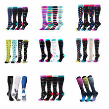 Dropship Unisex Compression Socks Football Socks Golfs Tube Wholesales Multi Pairs Outdoor Sports Nursing Running Fitness Socks 2024 - buy cheap