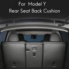 for Tesla Model Y Leather Rear Seats Trunk Anti-Kick Pads Protector Kick Clean Mat Pad Kit Black 2024 - buy cheap