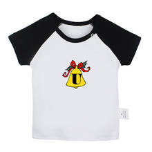 Camisetas divertidas de Papá Noel y renos para bebés, diseño de campanas de Feliz Navidad, Camisetas estampadas para niños y niñas pequeños 2024 - compra barato