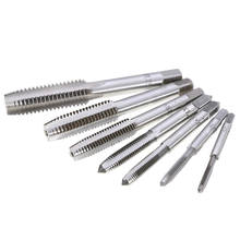 7pcs/set HSS Machine Spiral Point Straight Fluted Hand Screw Thread Metric Plug Tap Drill Set Tools M3 M4 M5 M6 M8 M10 M12 2024 - buy cheap