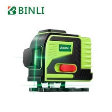 Binli-nível a laser verde 3d 12 linhas, 360 °, linha horizontal e cruzada vertical, nivelamento automático 2024 - compre barato