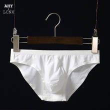 Men Briefs Ice Silk Low Waist Male Sexy Underwear Shorts Quick-drying Thin Panties Man Solid U Convex Pouch Seamless Underpants 2024 - buy cheap