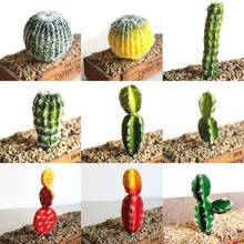 Cactus Artificial en miniatura para decoración del hogar, paisajismo DIY Artificial de imitación de suculentas, para dormitorio en Desierto, jardín, pera Espinosa 2024 - compra barato