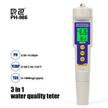 RZ-Monitor Digital de calidad del agua, medidor de PH/TDS para piscinas, agua potable y acuarios, con medidor de temperatura 2024 - compra barato