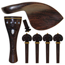 Parte de violino 4/4, lindo padrões esculpidos em madeira com buzinas de alta qualidade acessórios/conjunto de violino 2024 - compre barato