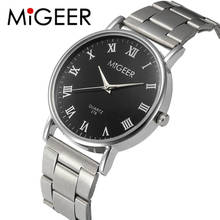 MIGEER Watches Fashion Simple Watches Men Stainless Steel Quartz Wristwatches Men Business Watches mannen horloge reloj hombre 2024 - buy cheap