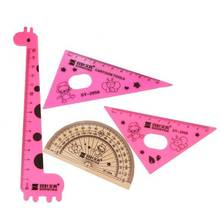 3pcs/set Giraffe Ruler Set Triangle Plate Student Ruler Measuring Set Stationery School Office Supplies By Kevin&sasa Crafts 2024 - buy cheap