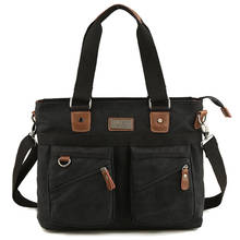 Новый мужской повседневный кожаный портфель, сумка для ноутбука, мужская сумка на плечо, Офисная Сумочка для документов, мужская сумка с несколькими карманами, сумка через плечо, сумка-мессенджер 2024 - купить недорого