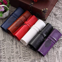 1 pcs creative Korean Stationery Twilight Pencil Retro Cortex Roll pen bag cute creative stationery bag school office supplies 2024 - buy cheap