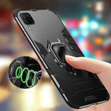 Armor Case for Huawei P40 Lite Case Shockproof Bumper Magnetic Ring Phone Holder Case for Huawei P40 P 40 Lite E Global Case 2024 - buy cheap