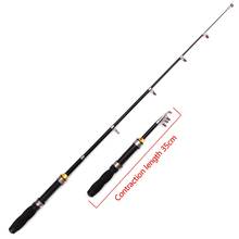 Mini vara de pesca super dura 1.0m 1.2 1.5m 1.7 1.9m 2.1m 2.3m vara de pesca no gelo rios e lagos equipamento de pesca ferramenta prática 2024 - compre barato