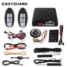 EASYGUARD Remote Starter Auto Start Keyless Entry Push Button Start Stop Window Closer Car Alarm System 2024 - buy cheap