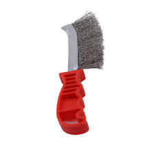 Limpiador de parrilla, cepillo de alambre de acero, Herramientas de limpieza de parrillas, Picnics, herramientas de barbacoa 2024 - compra barato