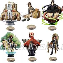 Figuras de Anime de ataque a los Titanes Levi Ackerman, gran soporte acrílico, modelo de decoración de escritorio, juguete Armin Arlert Erwin Eren Jaeger 2024 - compra barato