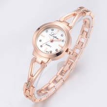 Women 2020 New Fashion Luxury Crystal Rhinestone Watches Stainless Steel Quartz Bracelet Wristwatch Relogios 2024 - buy cheap