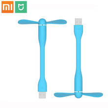 Xiaomi mijia youpin zmi ventilador flexível, portátil, mini ventilador para pover, banco, laptop, computador mi home 2024 - compre barato