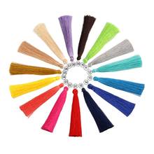 30pcs/pack Long Multicolor Poly Silk Tassel Brush for Earring Charm Pendant Satin Tassels Diy Jewelry Making Finding 2024 - buy cheap