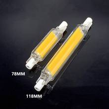 R7S LED Glass Tube COB Bulb 118MM 40W 78MM 20W Corn Lamp J78 J118 Replace Halogen Light 50W 100W AC 220V Lampadas R7S lighting 2024 - buy cheap