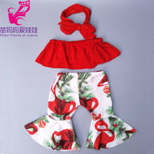 doll clothes for 17 inch born baby dolls clothes Bell Bottom Trousers for 18" girl doll clothes toys wear kids best gift 2024 - buy cheap