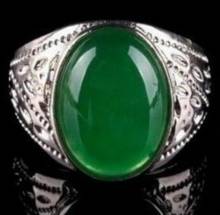 Joias de jade verde e prata do tibete, joias da moda com frete grátis, tamanho 8, 9 ,10 ,11,12 #-noiva 2024 - compre barato