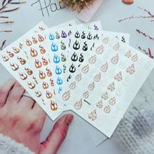 Big Flame Pattern Nail Art Sticker Self-adhesive Transfer Decal 3D Slider DIY Tricks Nail Art Decoration Manicure Package 2024 - buy cheap