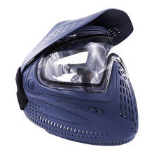 Hpat azul óculos tático de airsoft térmico paintball máscara óculos com visor 2024 - compre barato