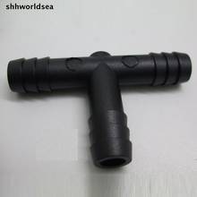 Shhworldsea Nylon Black Tubing & Hose Tee Connector Barbed On All Ends Fastener Plastic Clip 2024 - buy cheap