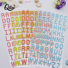 Alphabet Letters QITAI 4 Sheets 24Cm*12Cm Scrapbooking Creative Stickers A-Z Living Room Home Decor Handmade For Children PS001 2024 - buy cheap