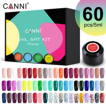 CANNI 60pcs/Set 5ml Professional Paint Gel Fast Dry Soak Off UV LED Gel Hot Sale DIY Nail Art Designs Paint Varnish 2024 - buy cheap
