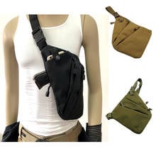 Tactical Multifunctional Concealed Left Right Holster Storage Gun Bag Nylon Shoulder Anti-theft Chest Bag Hunting Accessories 2024 - buy cheap