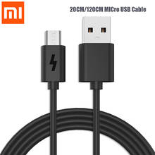 Оригинальный Micro Usb кабель для передачи данных Xiaomi 20 см 120 см 2A шнур для быстрой зарядки для Redmi 7 Note 6 Pro 4A 4X 5X 5A 6A 3X S2 5 Plus MI 4 3 2024 - купить недорого