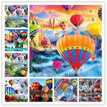 Balloon Landscape Diamond Painting for Adults Full Round Diamond Embroidery Rhinestones Mosaic Decoration Family Handicraft Gift 2024 - buy cheap