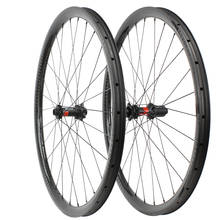 27.5er carbono mtb rodas 33x30mm assimetria tubeless impulso mtb bicicleta rodas de disco dt swiss 240 tração reta 110x15 148x12 2024 - compre barato