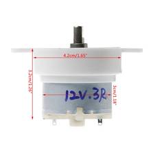 DC 12V 3 RPM High Torque Cylinder Electric Micro Motor Gearbox Slow Down Mute 2024 - buy cheap