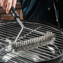Acessórios de cozinha churrasqueira churrasqueira kit escova de limpeza aço inoxidável ferramentas de cozinha churrasco gadgets acessórios escovas 2024 - compre barato