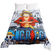 Bedding Sheet Anime ONE PIECE Printing Cartoon Kids Flat Bed Sheet Set Mattress for Children Room Textile Bedclothes Bedding Set 2024 - buy cheap