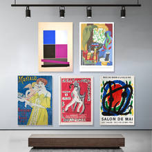 Quadros de decoração caseira, pintura em tela, figura abstrata, arte de parede feminina, poster modular para sala de estar, sem moldura, arte 2024 - compre barato