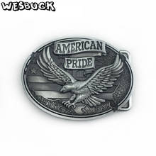 Westbuck-hebillas de Metal para cinturón a la moda, hebillas de águila grande 2024 - compra barato